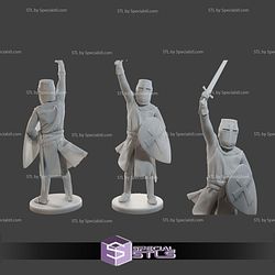 Knight Templar Pack 1 25 Scale STL Files