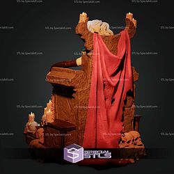 Lady Death On Throne 166mm STL Files