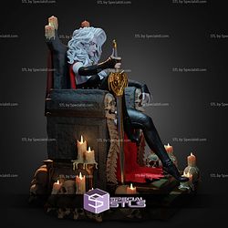 Lady Death On Throne 166mm STL Files
