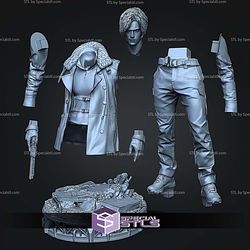 Leon Resident Evil in Coat STL Files