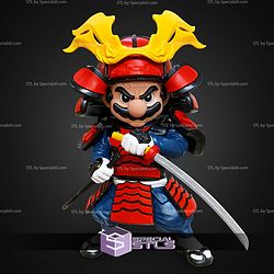 Mario Samurai No Ams Multipart STL Files