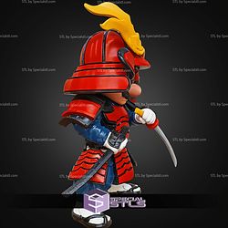 Mario Samurai No Ams Multipart STL Files