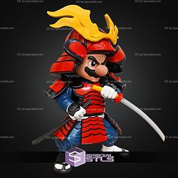 Mario Samurai No Ams Multipart STL Files