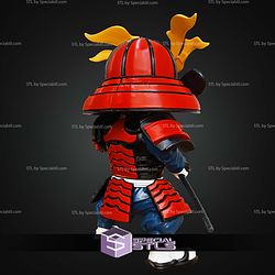 Mario Samurai No Ams Multipart STL Files