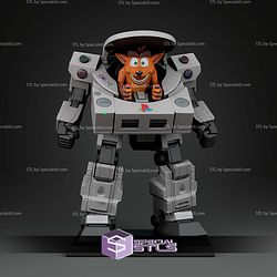 Mecha PS1 Crash Bandicoot 209mm STL Files