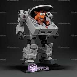 Mecha PS1 Crash Bandicoot 209mm STL Files