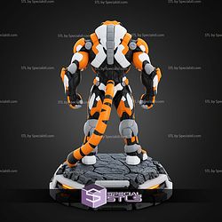 Mecha Tiger Nova Warrior Multipart No AMS STL Files