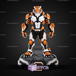 Mecha Tiger Nova Warrior Multipart No AMS STL Files