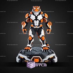 Mecha Tiger Nova Warrior Multipart No AMS STL Files