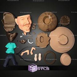 Mr Beast Caricature No Ams STL Files