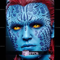 Mystique Portrait Bust 374mm STL Files