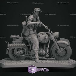 Motorcycle Scout WW2 STL Files