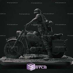 Motorcycle Scout WW2 STL Files