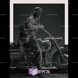 Motorcycle Scout WW2 STL Files
