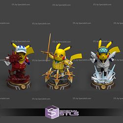 Pikachu One Piece Admirals Cosplay STL Files