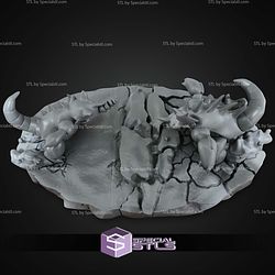 Pokemon Battle Diorama Nidoking Vs Rhydon STL Files
