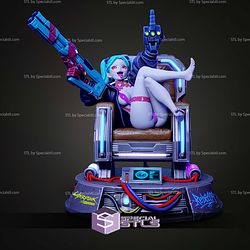 Rebecca Attractive Cyberpunk Edgerunners 302mm STL Files