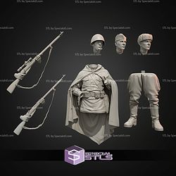 Russian Soldier WW2 1 16 Scale STL Files