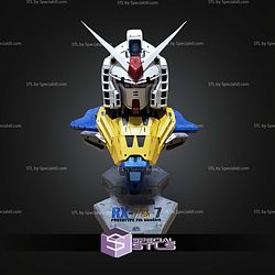 Rx 78 7 Gundam Bust 250mm STL Files