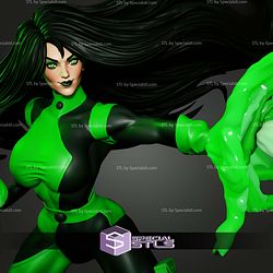 Shego Semi Realistic In Action STL Files