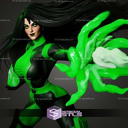 Shego Semi Realistic In Action STL Files