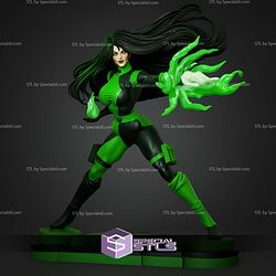 Shego Semi Realistic In Action STL Files