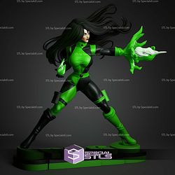 Shego Semi Realistic In Action STL Files