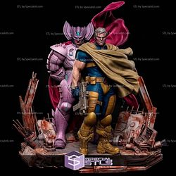 Stryfe Vs Cable Diorama STL Files