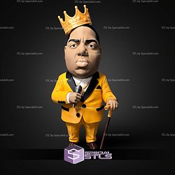 The Notorious BIG Caricature No AMS Multipart STL Files