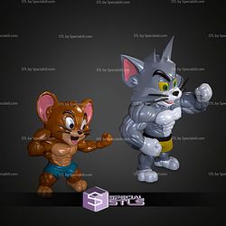 Tom and Jerry Summer Vibes Fan Art No Ams STL Files