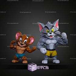 Tom and Jerry Summer Vibes Fan Art No Ams STL Files