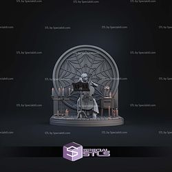 Wednesday Playing Cello Diorama STL Files