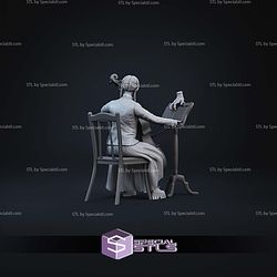 Wednesday Playing Cello Diorama STL Files