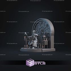 Wednesday Playing Cello Diorama STL Files