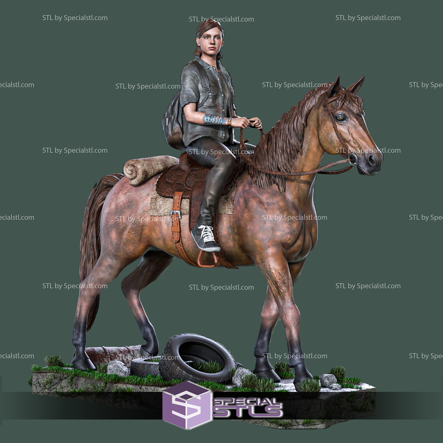 Ellie on Horse from The Last of Us part II