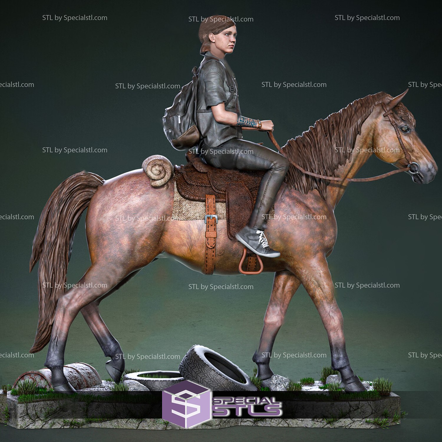 Ellie on Horse from The Last of Us part II