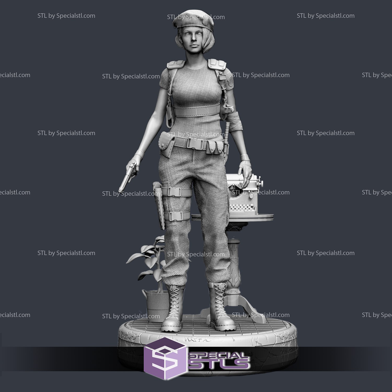 STL file Jill Valentine 🧟・Design to download and 3D print・Cults