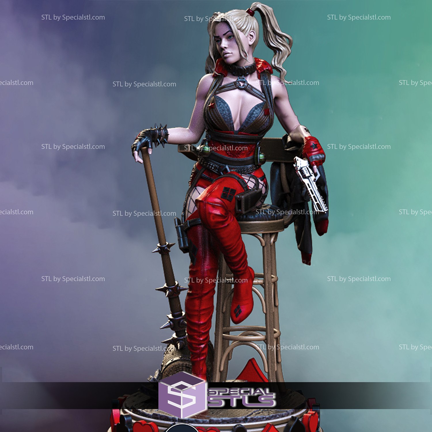 Harley Quinn on the Chair