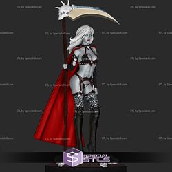 Halloween Lady Death Sword and Scythe