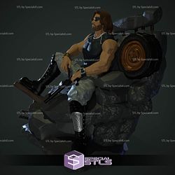 Snake Plissken Sitting Pose