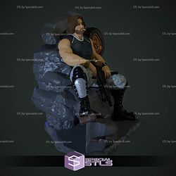 Snake Plissken Sitting Pose