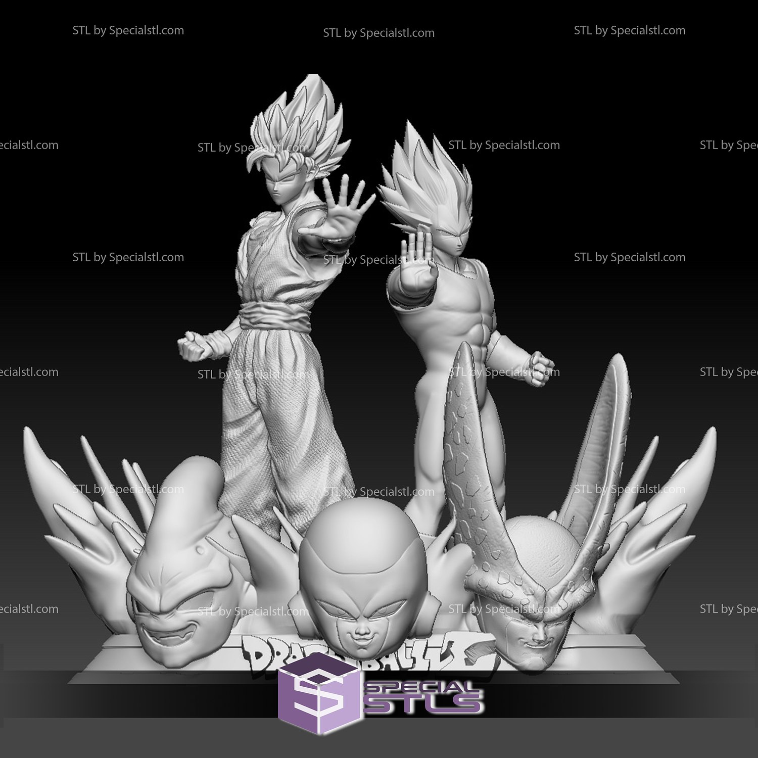 3D file Goku vs vegeta 🐉・3D printable design to download・Cults