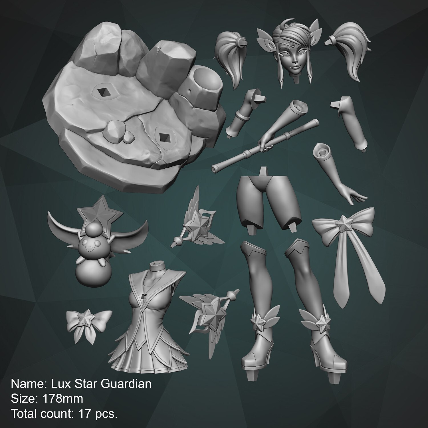 Lux Star Guardian Skin Stylized From League of Legends