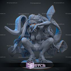 Daki STL Files Sitting Pose from Demon Slayer 3D Print