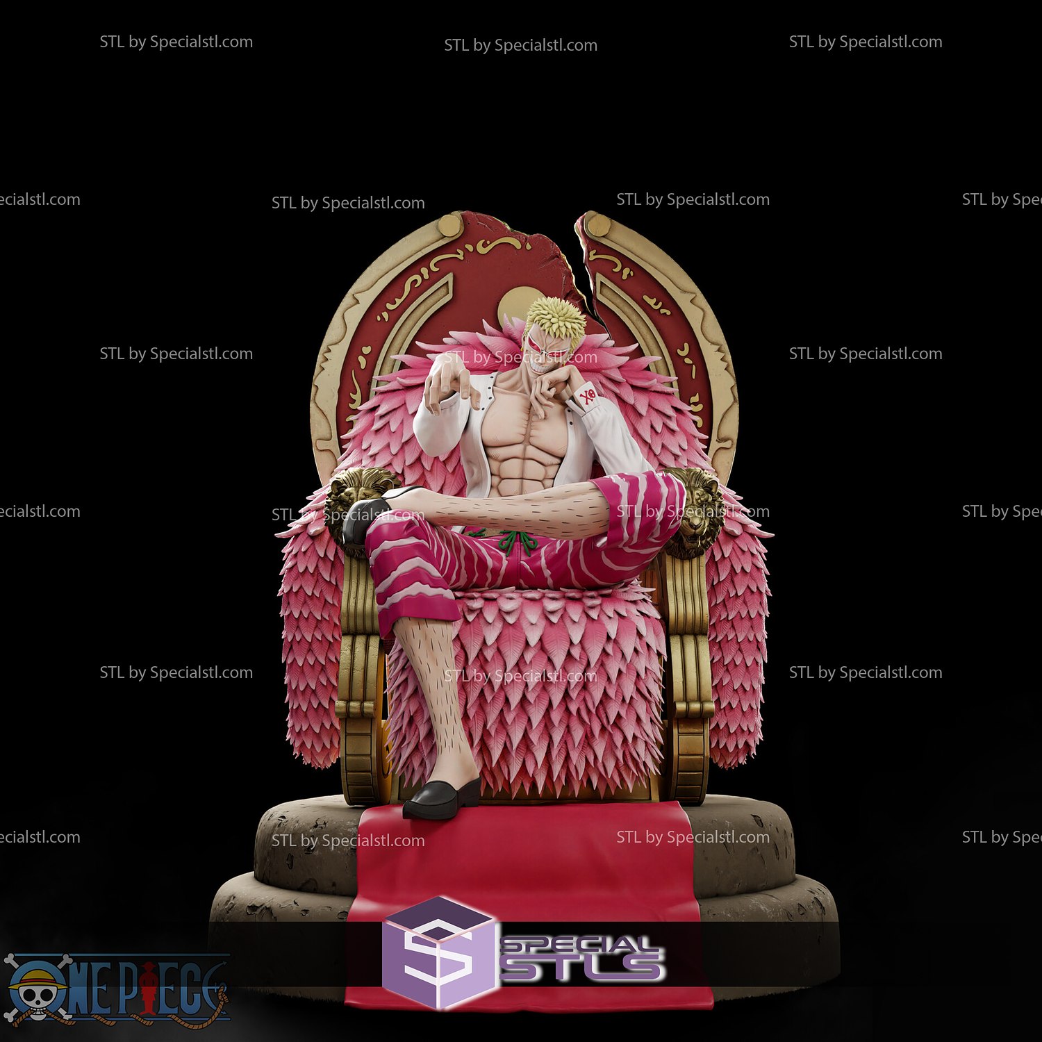 Anime Embroidery Pattern Doflamingo Throne - A.G.E Store