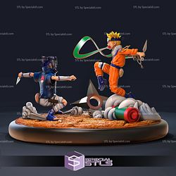Naruto and Sasuke Diorama