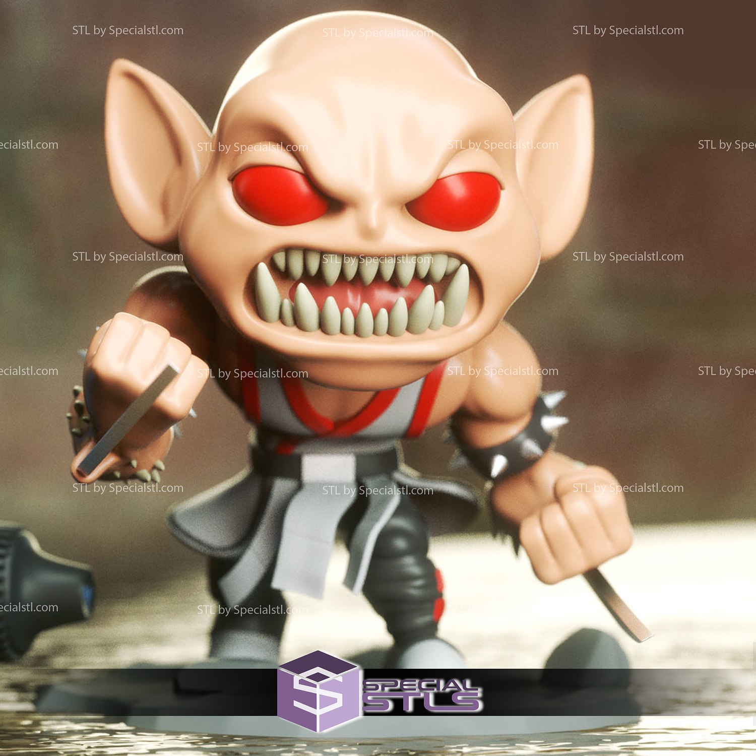 Chibi STL Collection - Baraka Mortal Kombat Chibi