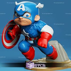 Chibi STL Collection - Captain America Chibi