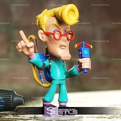 Chibi STL Collection - Egon Spengler Ghostbusters Chibi