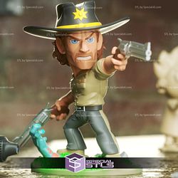 Chibi STL Collection - Walking Dead Rick Grimes Chibi